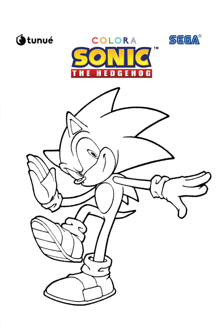 A5 Sonic Da Colorare - cover