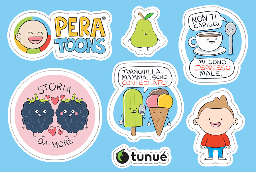 Sticker PERA TOONS Lucca