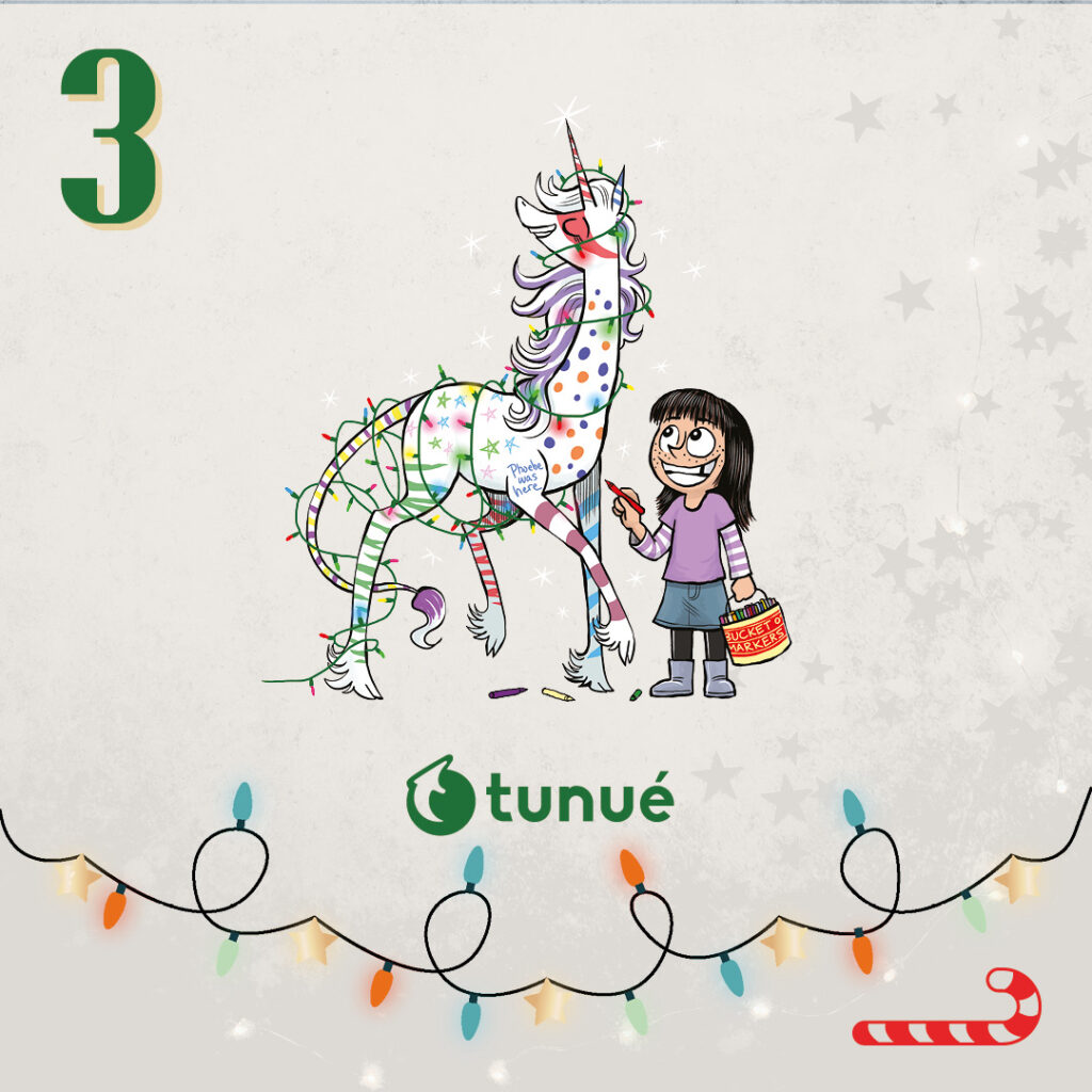 Calendario dell'Avvento Tunué 2024 - 3 Emma e l'Unicorno